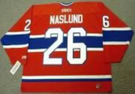 MATS NASLUND Montreal Canadiens 1986 CCM Throwback Away NHL Hockey Jersey 