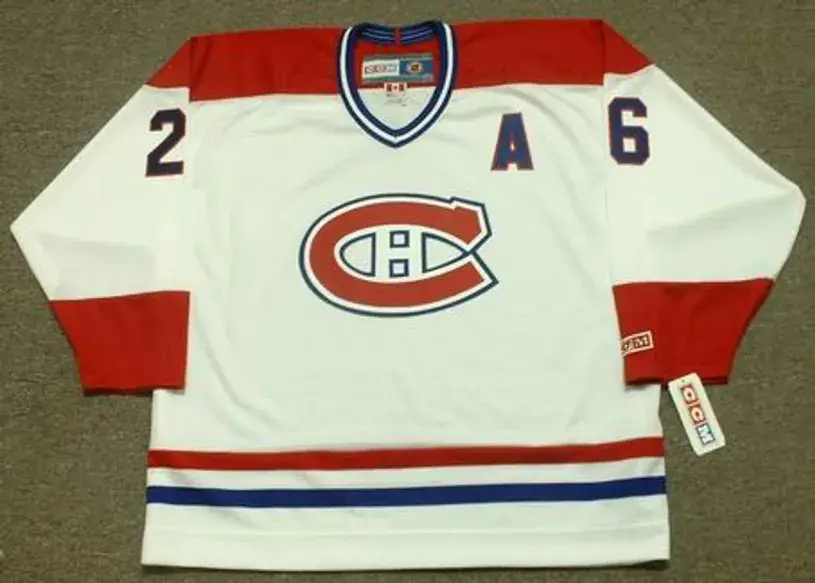 MATS NASLUND Montreal Canadiens 1986 CCM Throwback Home NHL Jersey