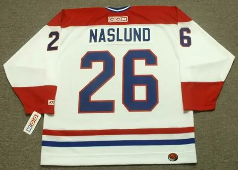 MATS NASLUND Montreal Canadiens 1986 CCM Throwback Home NHL Jersey 