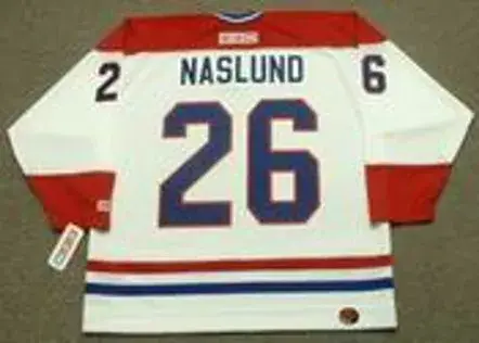 MATS NASLUND Montreal Canadiens 1986 CCM Throwback Home NHL Jersey 