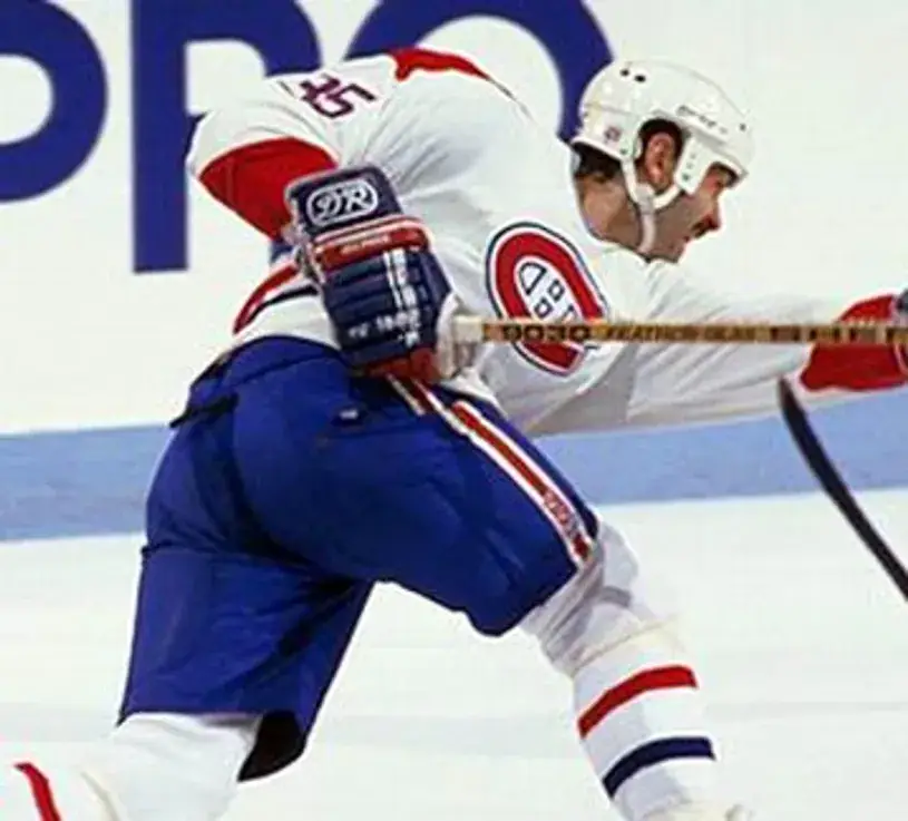 MIKE MCPHEE Montreal Canadiens 1986 CCM Throwback Home NHL Jersey 