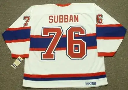 P.K. SUBBAN Montreal Canadiens 1946 CCM Vintage Throwback NHL Hockey Jersey 