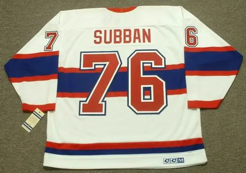 P.K. SUBBAN Montreal Canadiens 1946 CCM Vintage Throwback NHL Hockey Jersey 