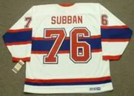 P.K. SUBBAN Montreal Canadiens 1946 CCM Vintage Throwback NHL Hockey Jersey 