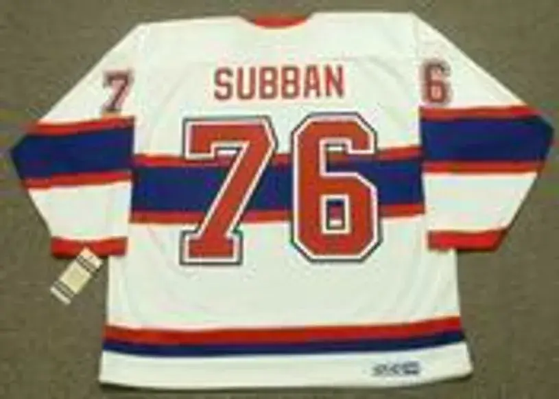P.K. SUBBAN Montreal Canadiens 1946 CCM Vintage Throwback NHL Hockey Jersey 