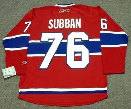 P.K. SUBBAN Montreal Canadiens 2015 REEBOK Throwback Home NHL Hockey Jersey 