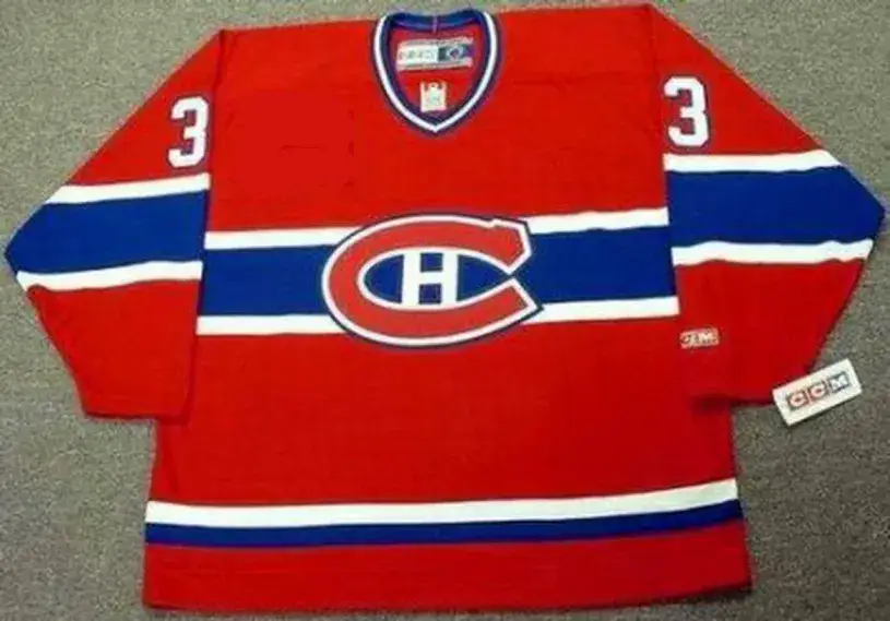 PATRICK ROY Montreal Canadiens 1993 Away CCM Throwback NHL Hockey Jersey