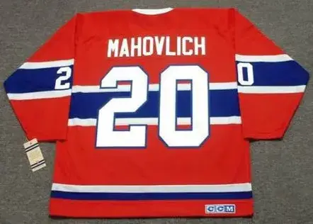 PETER MAHOVLICH Montreal Canadiens 1973 CCM Vintage Throwback NHL Hockey Jersey 