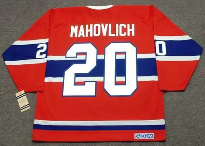 PETER MAHOVLICH Montreal Canadiens 1973 CCM Vintage Throwback NHL Hockey Jersey 
