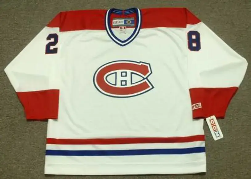 PIERRE LAROUCHE Montreal Canadiens 1978 CCM Throwback Home NHL Jersey