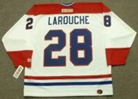 PIERRE LAROUCHE Montreal Canadiens 1978 CCM Throwback Home NHL Jersey 