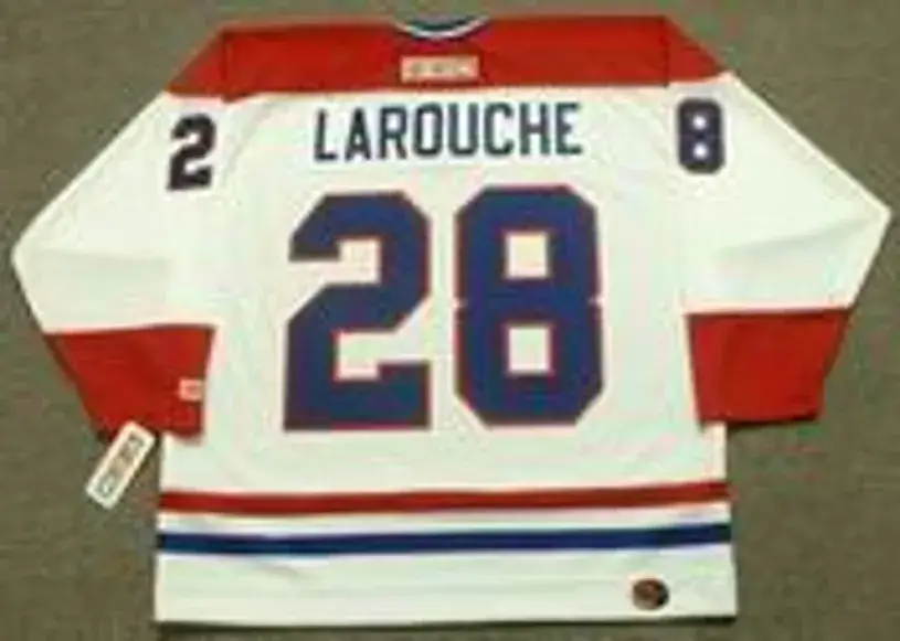 PIERRE LAROUCHE Montreal Canadiens 1978 CCM Throwback Home NHL Jersey 