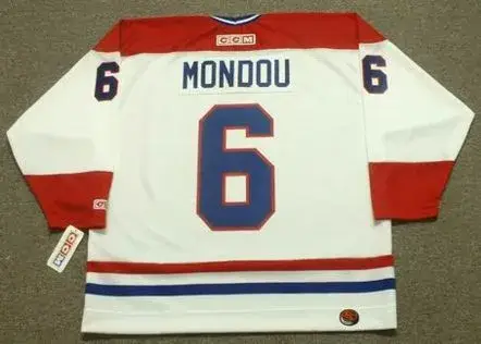 PIERRE MONDOU Montreal Canadiens 1978 CCM Throwback Home NHL Jersey 