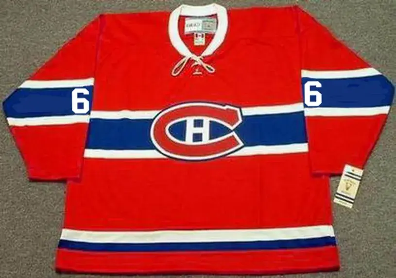 RALPH BACKSTROM Montreal Canadiens 1965 Home CCM Throwback NHL Hockey Jersey