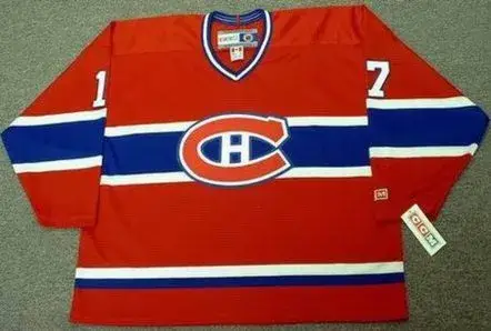 ROD LANGWAY Montreal Canadiens 1979 CCM Throwback Away NHL Hockey Jersey
