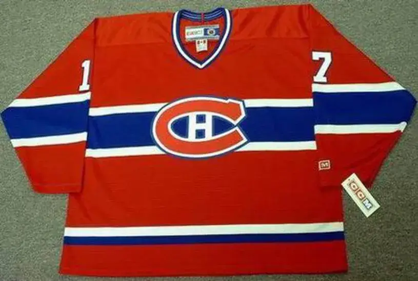 ROD LANGWAY Montreal Canadiens 1979 CCM Throwback Away NHL Hockey Jersey