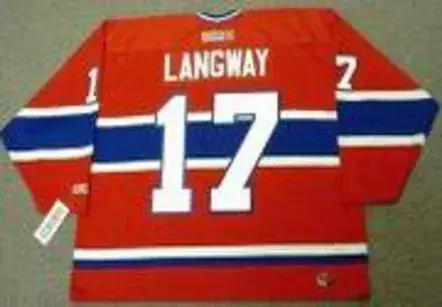 ROD LANGWAY Montreal Canadiens 1979 CCM Throwback Away NHL Hockey Jersey 