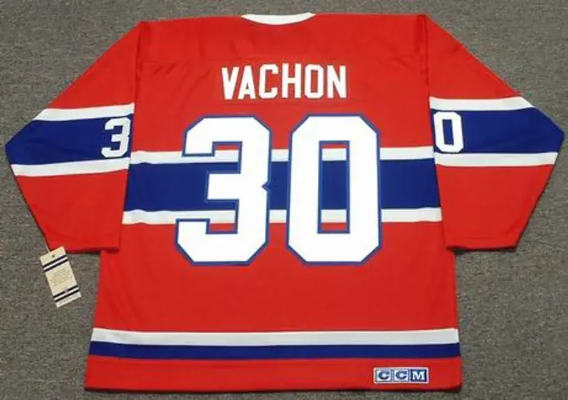 ROGIE VACHON Montreal Canadiens 1968 Home CCM Throwback NHL Hockey Jersey 
