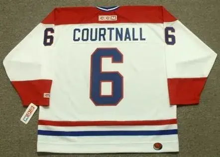 RUSS COURTNALL Montreal Canadiens 1989 CCM Throwback Home NHL Jersey 