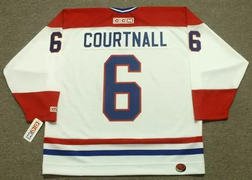 RUSS COURTNALL Montreal Canadiens 1989 CCM Throwback Home NHL Jersey 