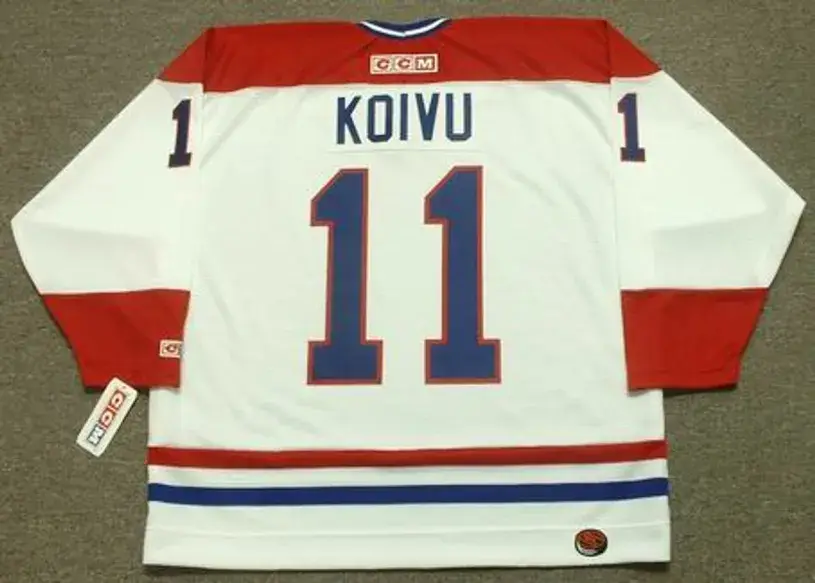 SAKU KOIVU Montreal Canadiens 1995 CCM Throwback Home NHL Jersey 
