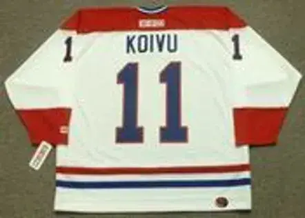 SAKU KOIVU Montreal Canadiens 1995 CCM Throwback Home NHL Jersey 