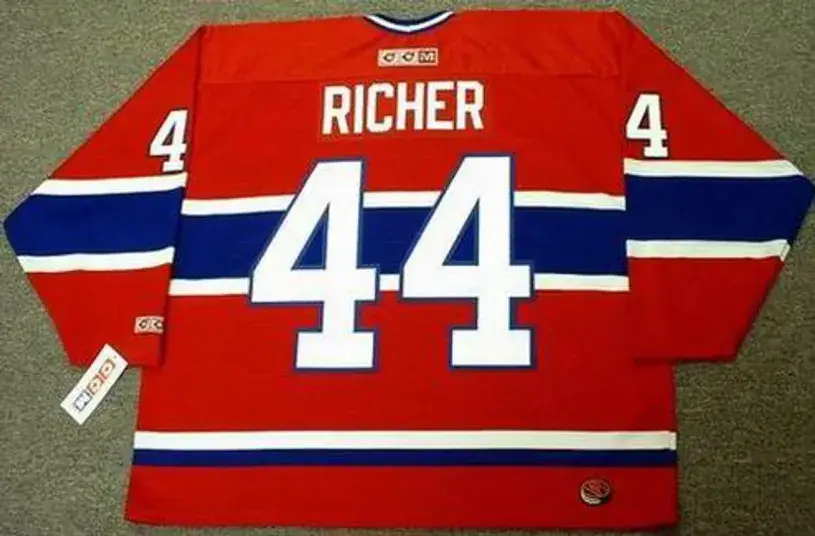 STEPHANE RICHER Montreal Canadiens 1986 CCM Throwback Away NHL Hockey Jersey 