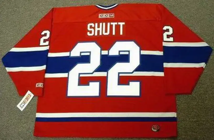STEVE SHUTT Montreal Canadiens 1979 CCM Throwback Away NHL Hockey Jersey 