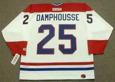 VINCENT DAMPHOUSSE Montreal Canadiens 1996 Home CCM Throwback NHL Hockey Jersey 