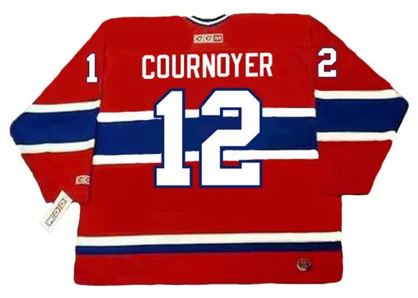 YVAN COURNOYER Montreal Canadiens 1978 CCM Throwback Away NHL Jersey 