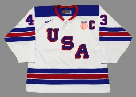 LUKE HUGHES 2022 USA Nike Throwback Hockey Jersey
