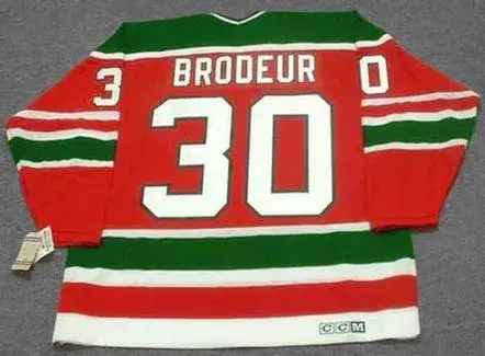 MARTIN BRODEUR New Jersey Devils 1980’s CCM Vintage Throwback NHL Hockey Jersey 