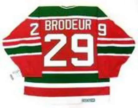 MARTIN BRODEUR New Jersey Devils 1992 “Rookie” Away  CCM NHL Vintage Throwback Jersey 