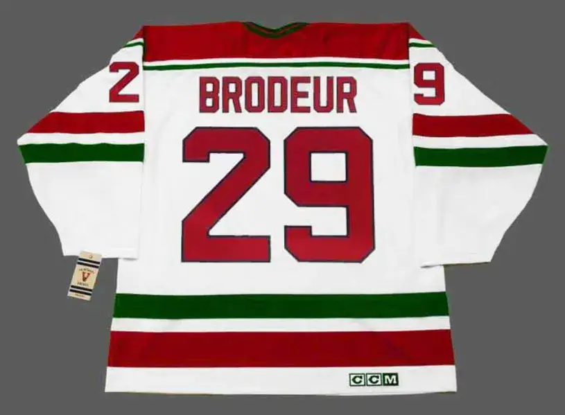 MARTIN BRODEUR New Jersey Devils 1992 CCM Vintage Throwback “Rookie” Home Jersey 