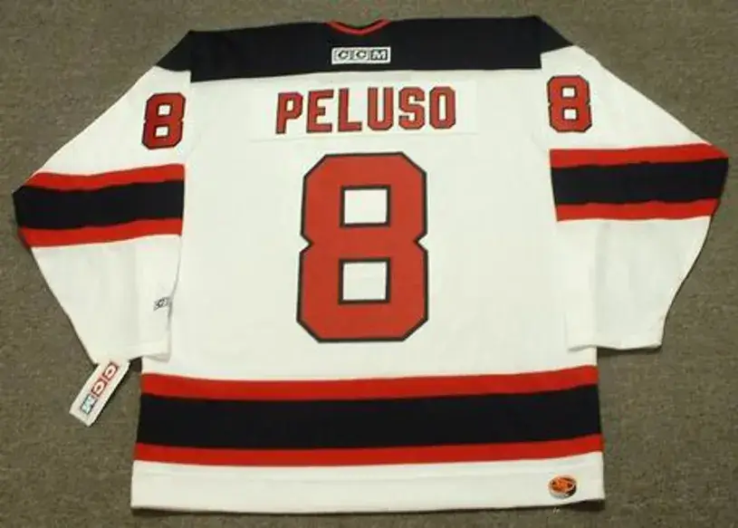 MIKE PELUSO New Jersey Devils 1995 CCM Throwback Home NHL Hockey Jersey 