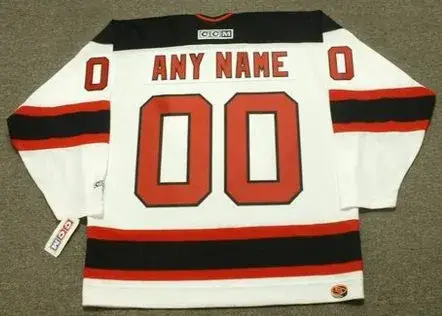 NEW JERSEY DEVILS 1990’s CCM Throwback Home Jersey Customized “Any Name & Number(s)” 