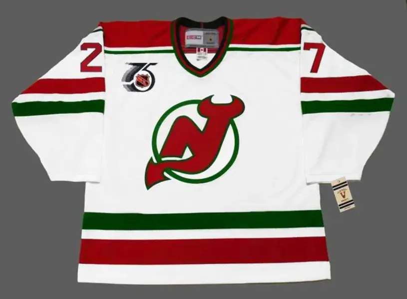 SCOTT NIEDERMAYER New Jersey Devils 1992 CCM Vintage “Rookie” Home Jersey
