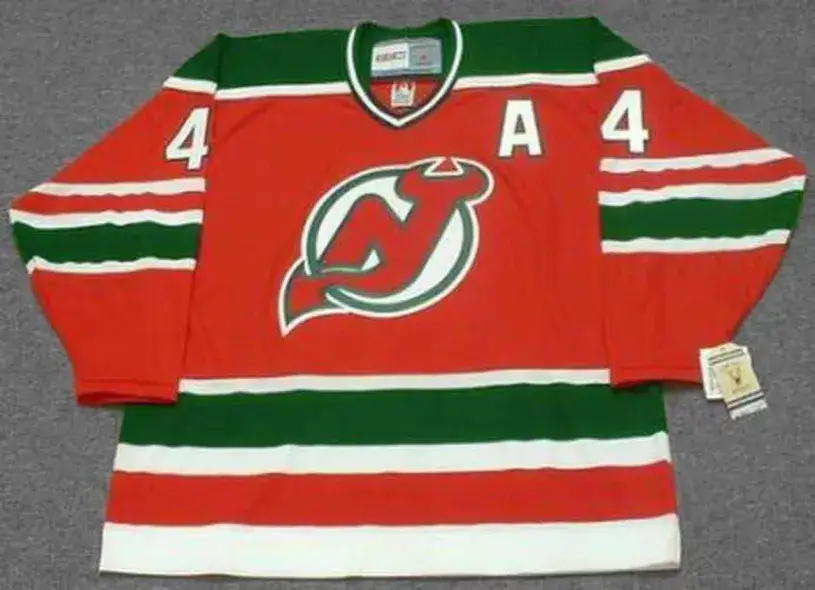 SCOTT STEVENS New Jersey Devils 1991 CCM Vintage Throwback NHL Away Jersey
