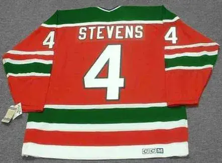 SCOTT STEVENS New Jersey Devils 1991 CCM Vintage Throwback NHL Away Jersey 