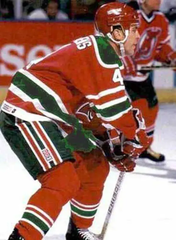 SCOTT STEVENS New Jersey Devils 1991 CCM Vintage Throwback NHL Away Jersey 
