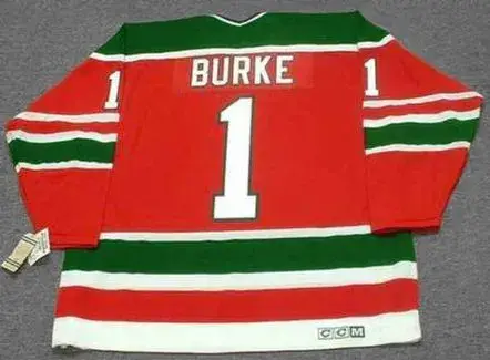 SEAN BURKE New Jersey Devils 1988 CCM Vintage Throwback NHL Hockey Jersey 