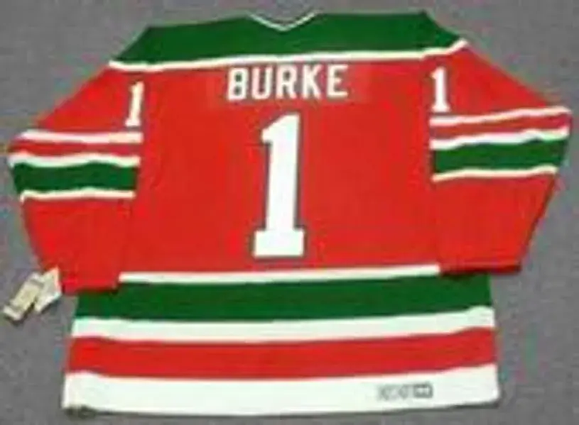 SEAN BURKE New Jersey Devils 1988 CCM Vintage Throwback NHL Hockey Jersey 