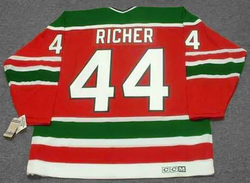 STEPHANE RICHER New Jersey Devils 1991 CCM Vintage Throwback NHL Hockey Jersey 