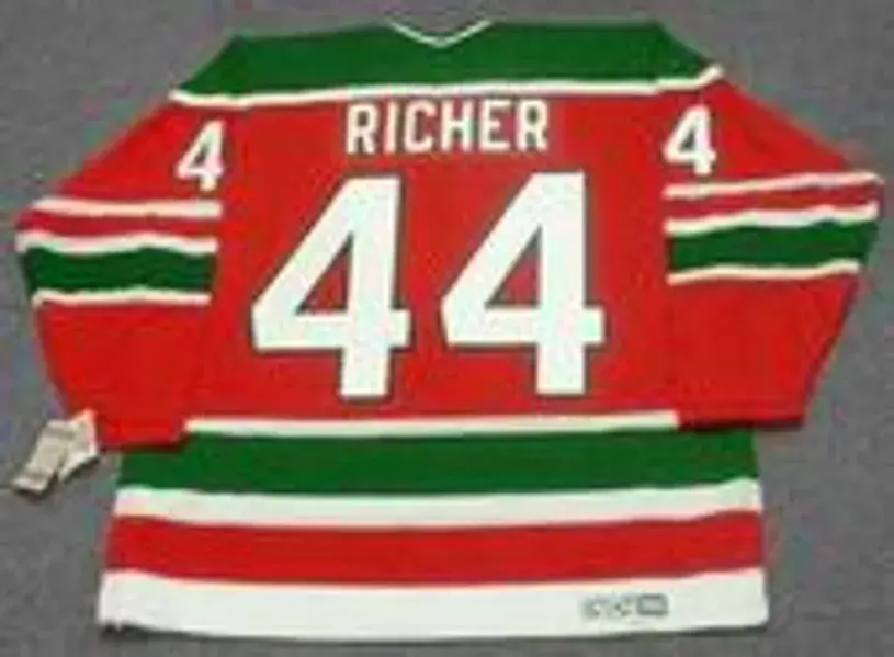 STEPHANE RICHER New Jersey Devils 1991 CCM Vintage Throwback NHL Hockey Jersey 