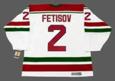 VIACHESLAV FETISOV New Jersey Devils 1991 CCM Vintage Throwback Home NHL Jersey 