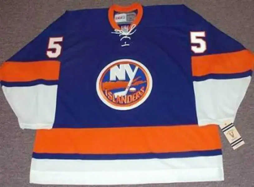 DENIS POTVIN New York Islanders “Rookie” 1973 CCM Vintage Throwback Hockey Jersey