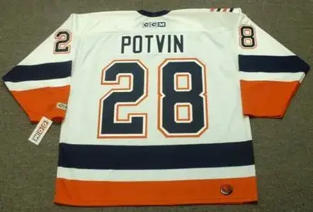 FELIX POTVIN New York Islanders 1999 CCM Throwback Home NHL Jersey 