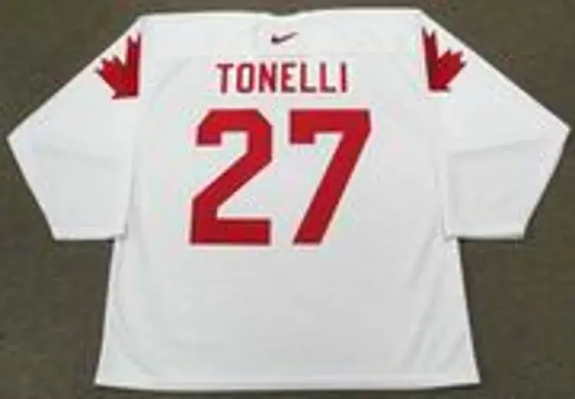 JOHN TONELLI 1984 Team Canada Nike Throwback Hockey Jersey 