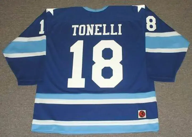JOHN TONELLI Houston Aeros 1976 WHA Throwback Hockey Jersey 