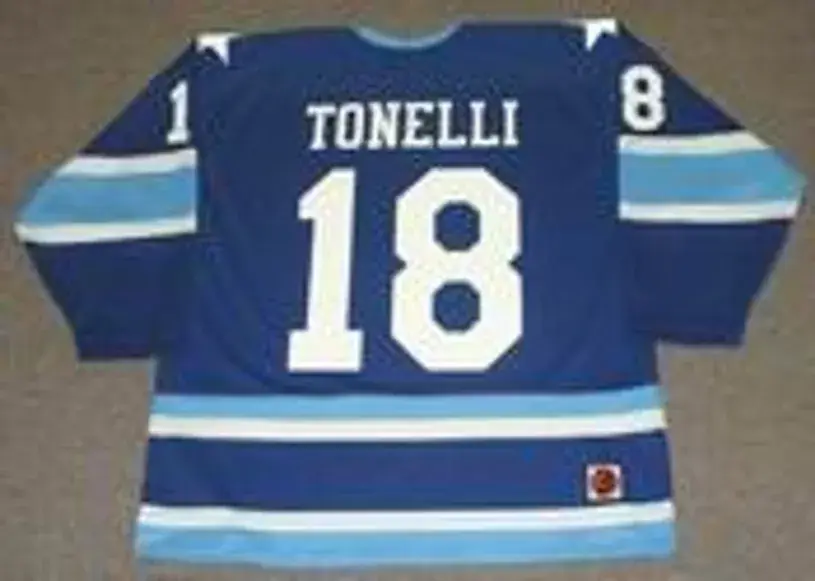 JOHN TONELLI Houston Aeros 1976 WHA Throwback Hockey Jersey 